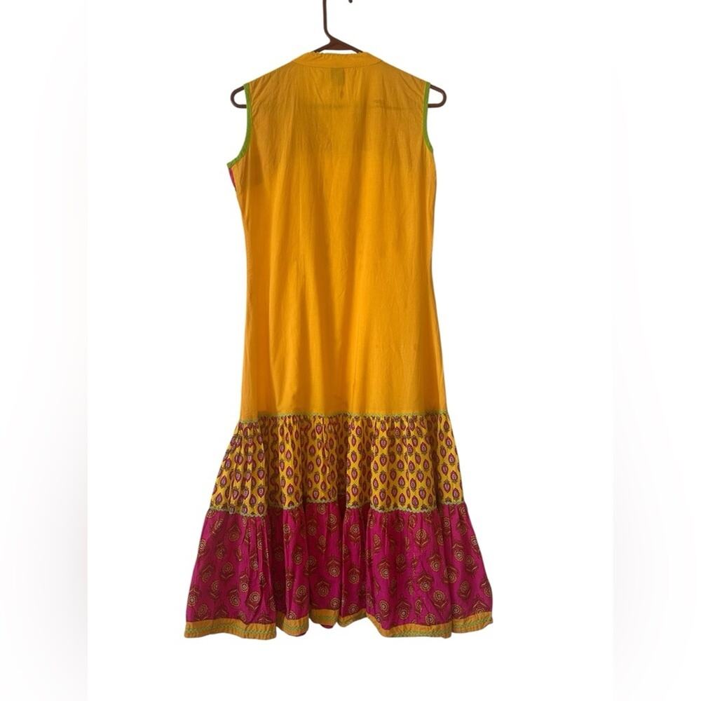 Rama’s Since 1976 Sleeveless Boho Midi Dress Women’s S – Multicolor India Print - Picture 2 of 3